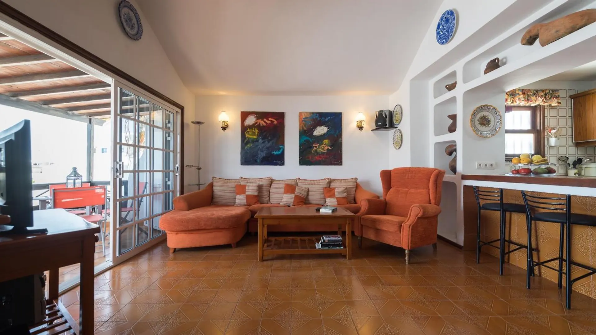 2Br Beach House - Solarium Terrace Shower - 13 Puerto del Carmen  Villa